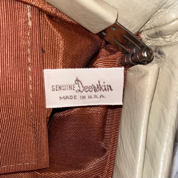 Deerskin Leather Clutch Vintage Wristlet Bag